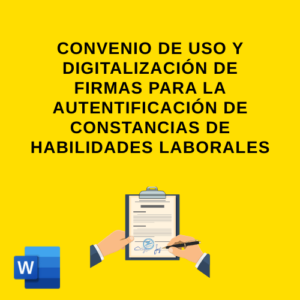 Convenio de Uso y Digitalización de Firmas